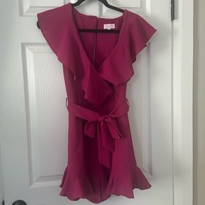 Pink Lily pink romper. Size small. Never worn.